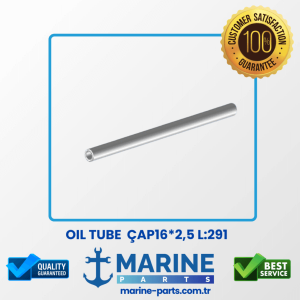 Oil tube - çap16*2,5 l:291 - yağ borusu