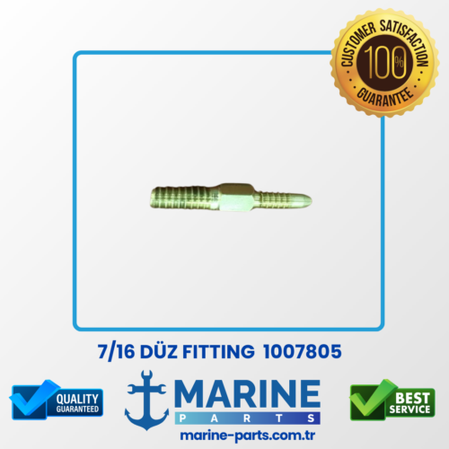 7/16 Düz Fitting – 1007805 – Pirinç Rekor